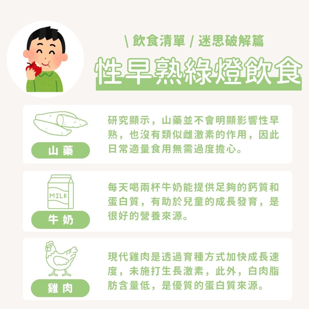 性早熟飲食