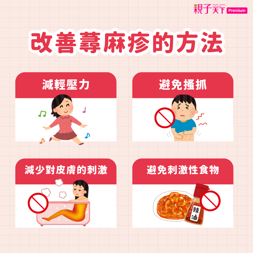 改善蕁麻疹的方法