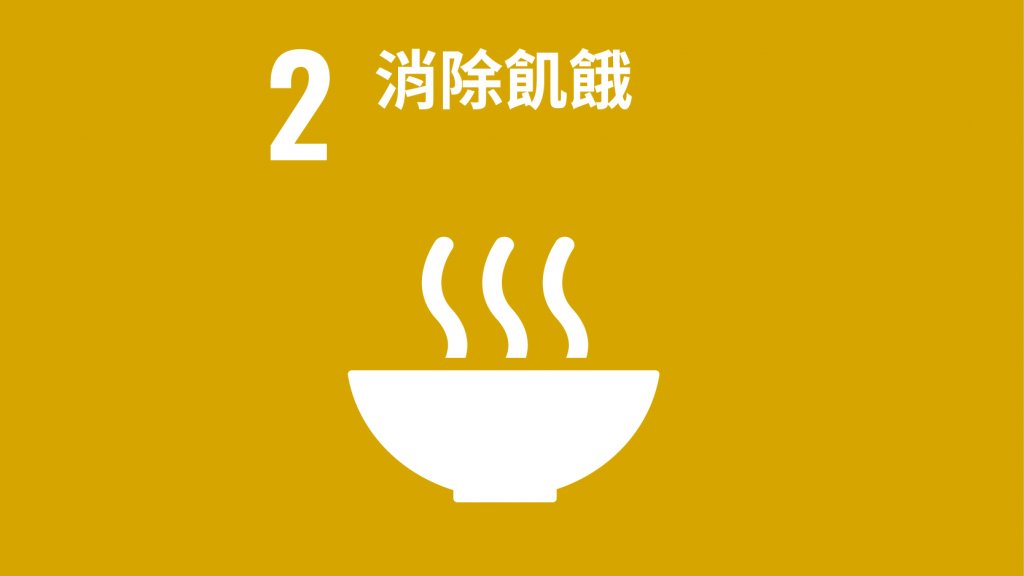 SDGs 目標2：消除飢餓