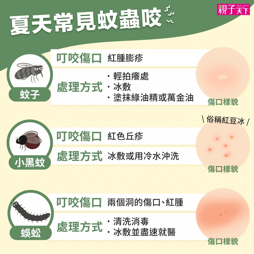 蚊蟲叮咬-紅腫-處理方法