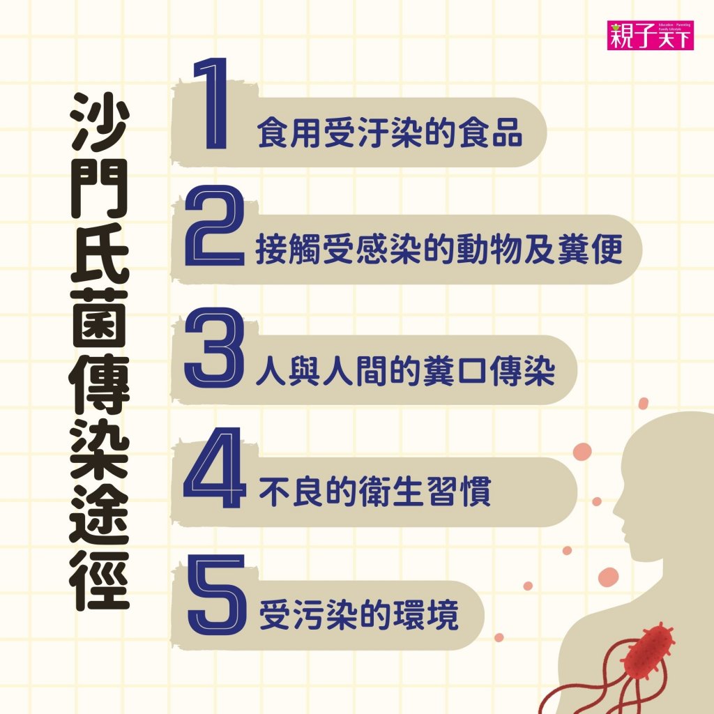 沙門氏菌傳染途徑